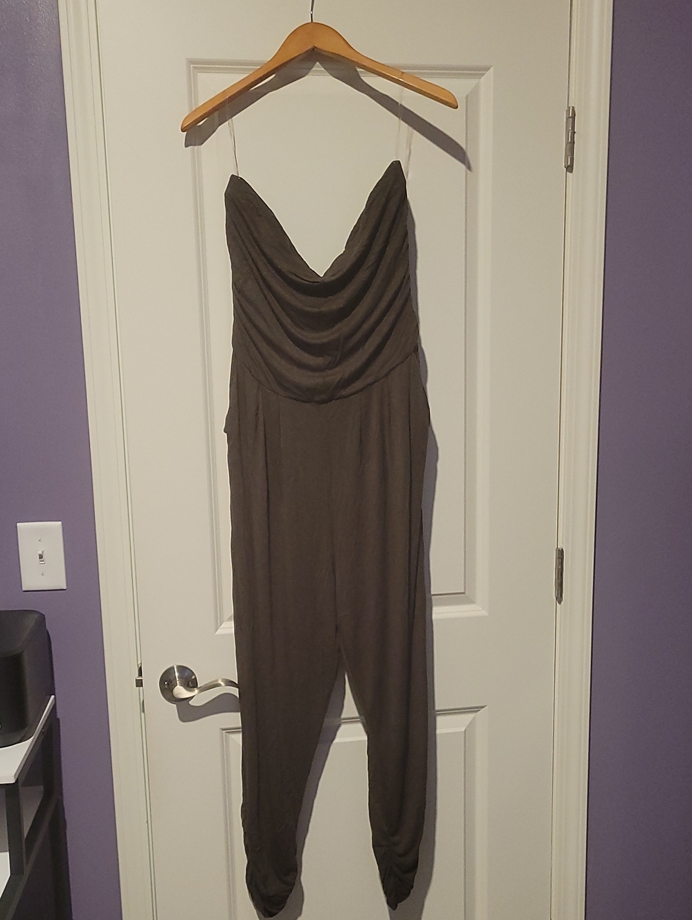 Fashion Nova Olive Green Halter Jumpsuit